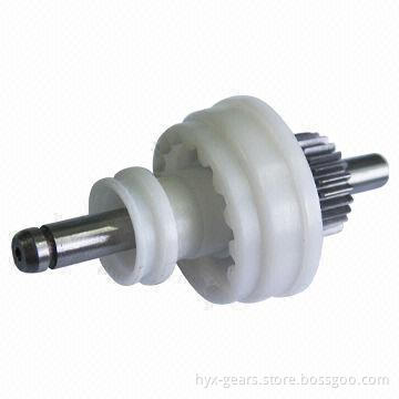 Plastic Gear, Combined with Metal Gear Shaft, Metal and Plastic Injection Together